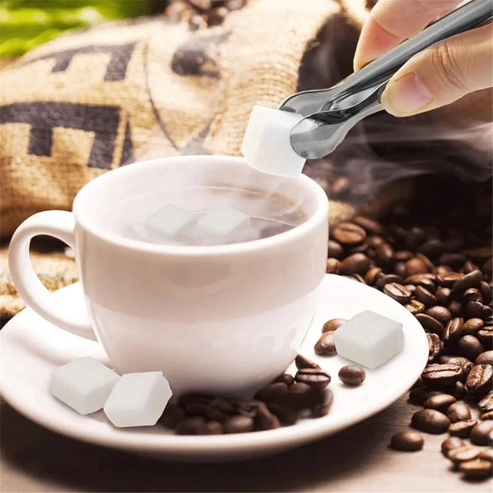 mini sugar cube ice tongs stainless steel food-grade premium