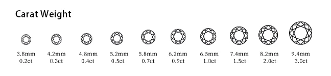 Natürlicher Diamant 0,05ct 2,4mm 2,5mm G-H VS Brillant Rund 2,5 2,6