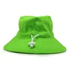 High quality custom made embroidery cotton double brims bucket hats broad brim hat