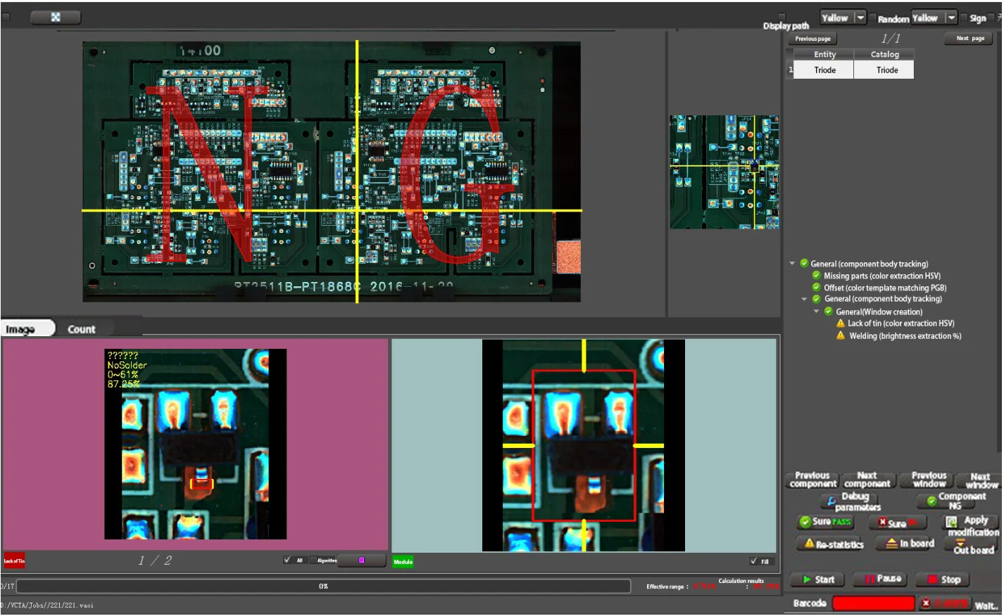 SMD OMRON Orbotech 3D AOI Process Camera Test Systems