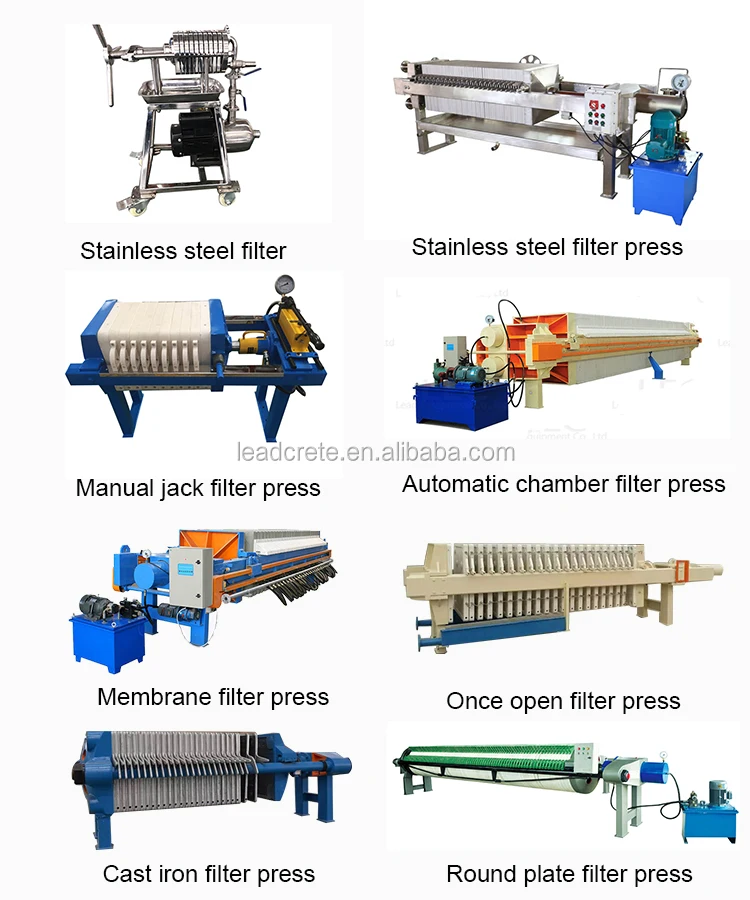 320mm small manual jack filter press equipment for edible oil