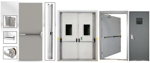 product-Top Quality 2 Hours Resistance Time Fireproof Security Fire Rated Steel Door-Zhongtai-img-1