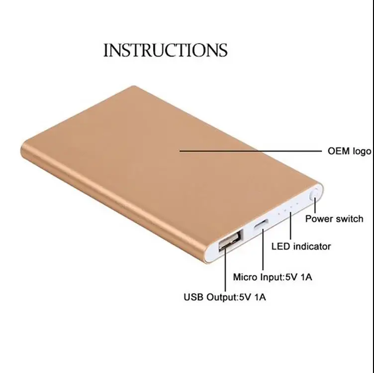 New Gadgets 2019 Consumer Electronics 5000mah Portable Metal Quick Charging Type-c In Out Battery Charger Power Bank - ANKUX.COM