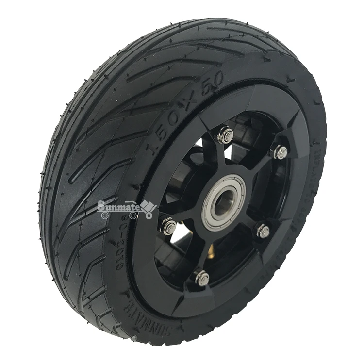 sthus Fast Wheel 6X2 150mm Inflatable Tire Wheel for Electric Longboard Scooter 