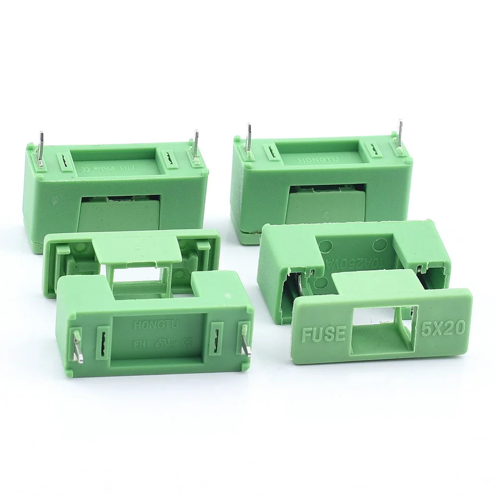 5x20mm 10a 250v Micro Electronic Fuse Box Pcb Mount Terminal Fuse