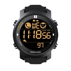 Outdoor sports intelligent waterproof watch wireline heart rate meter step watch multi function Military Style Watch