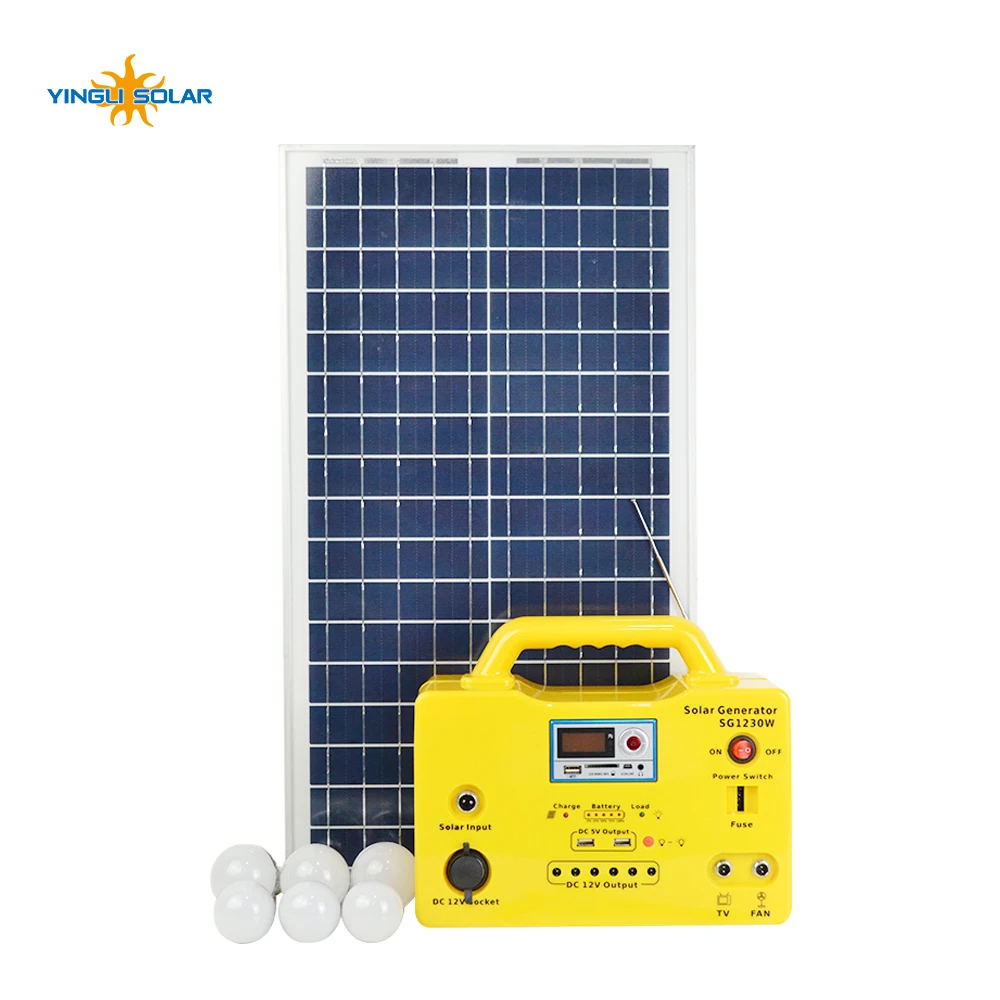 Amazon Com 10w Portable Off Grid Small Solar Power System For Home Lighting Kit With 2 Led Lights Solar Panel And Battery For Camping Fishing Charge Garden Outdoor