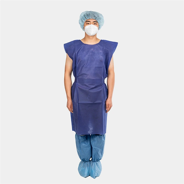 Medical Shipment | Fluid-Resistant Isolation Gown w/ Full Back and Ties,  Yellow, 1/each