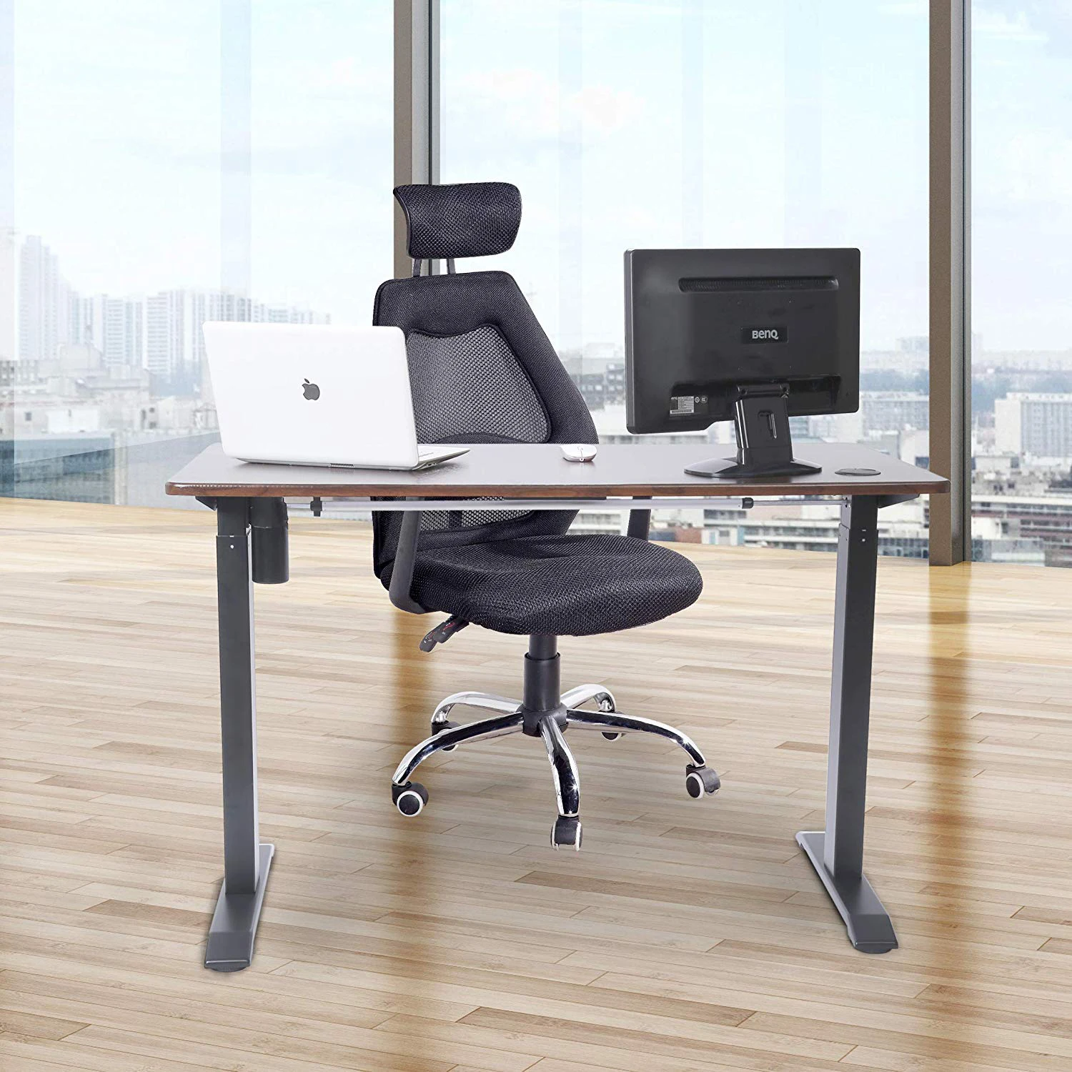 Healthy Office Working Single Motor Adjustable Height Desk Frame