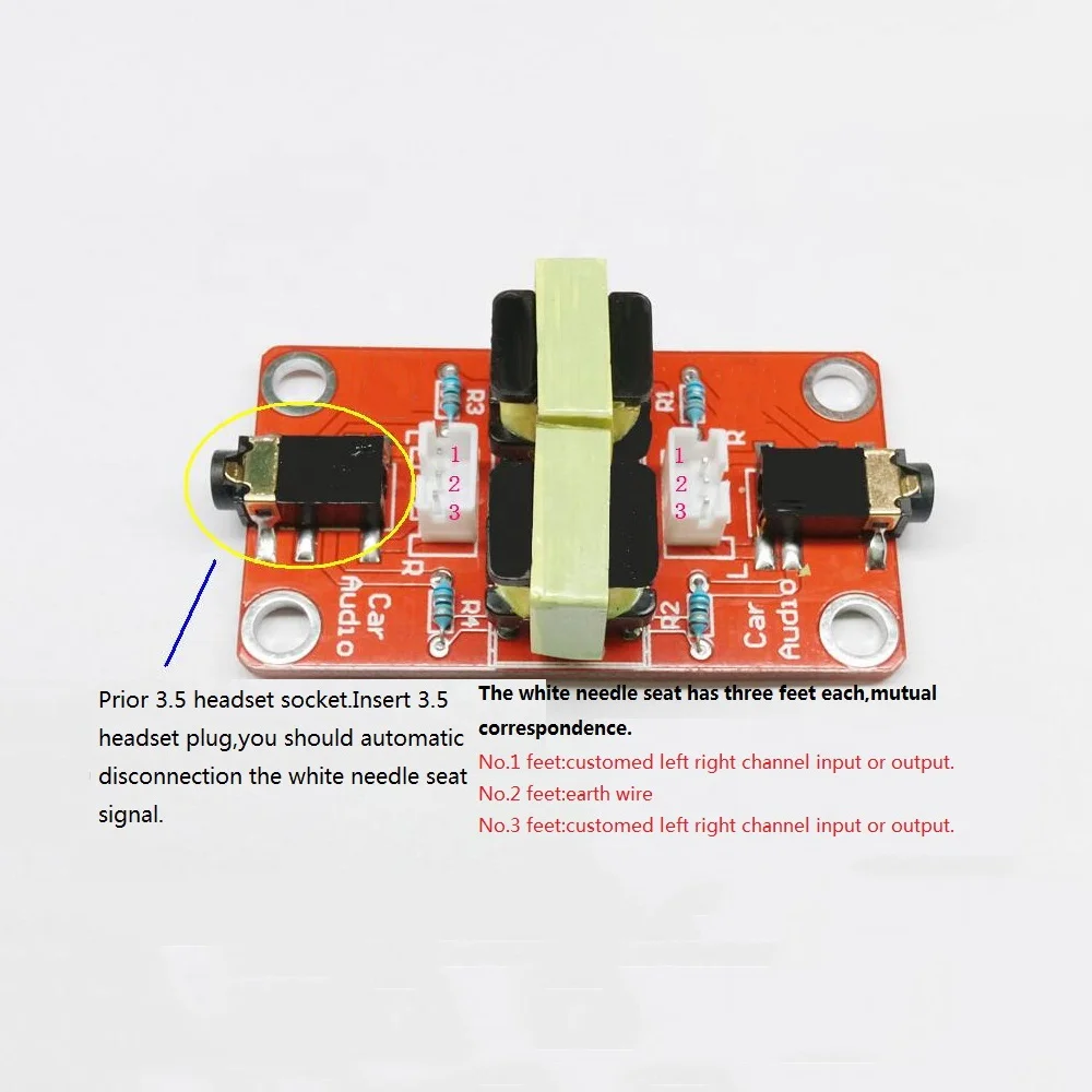 Taidacent Audio Noise Common Ground Noise Isolator 3.5mm Aux Noise