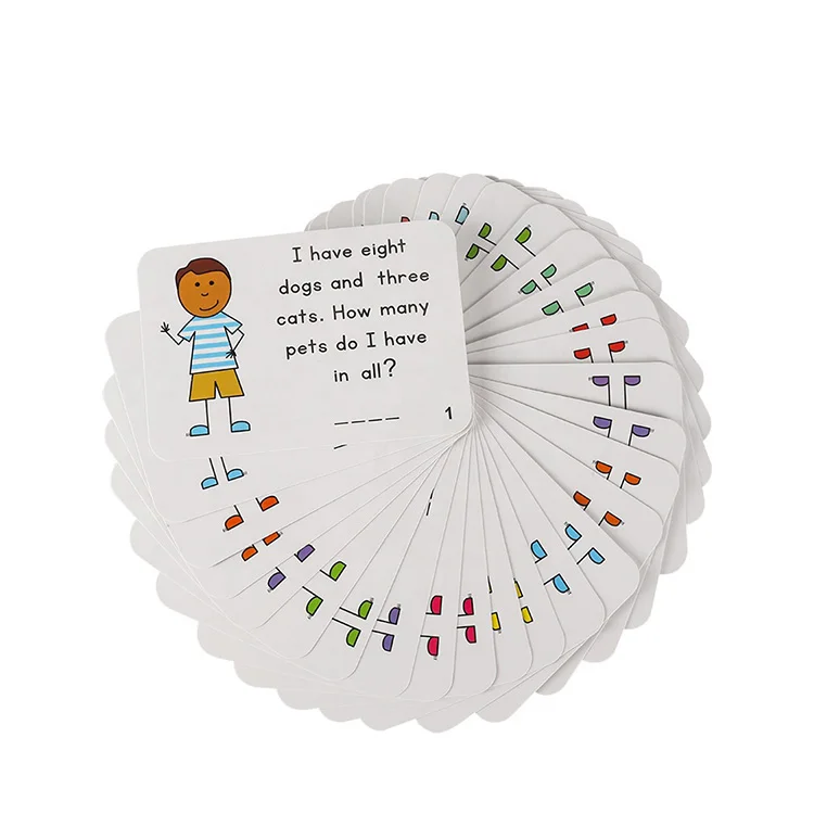 Wholesale Customized English Alphabet Cartoon Flash Card Printing