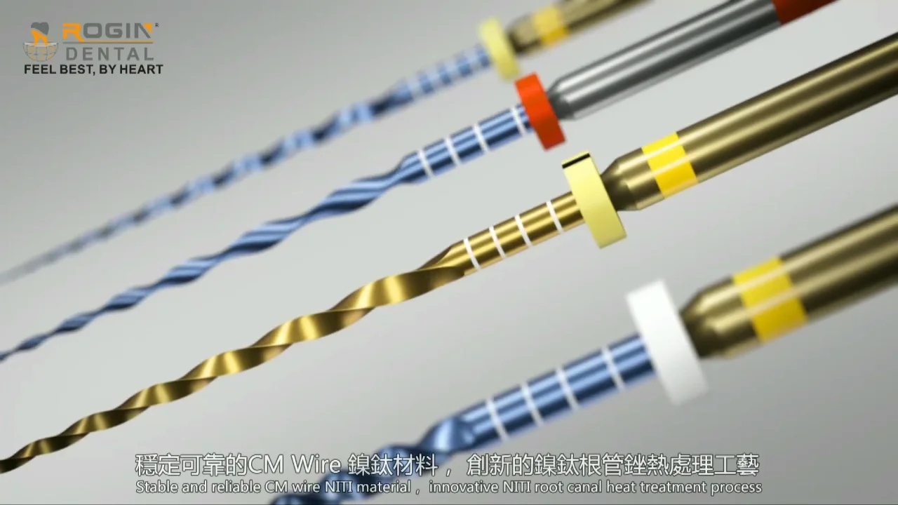 Rogin Dental Niti Rotary Files Suptaper Gold With Heat Activation And