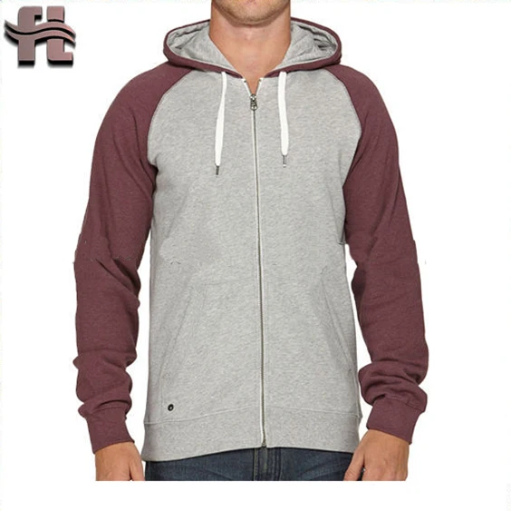 100 cotton men's zip hoodie