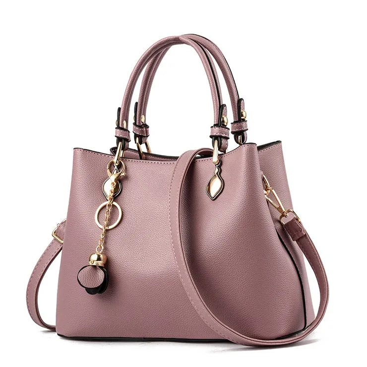 New Models Leather Fashion Lady Hand Bags Shoulder Women Handbag Set ...