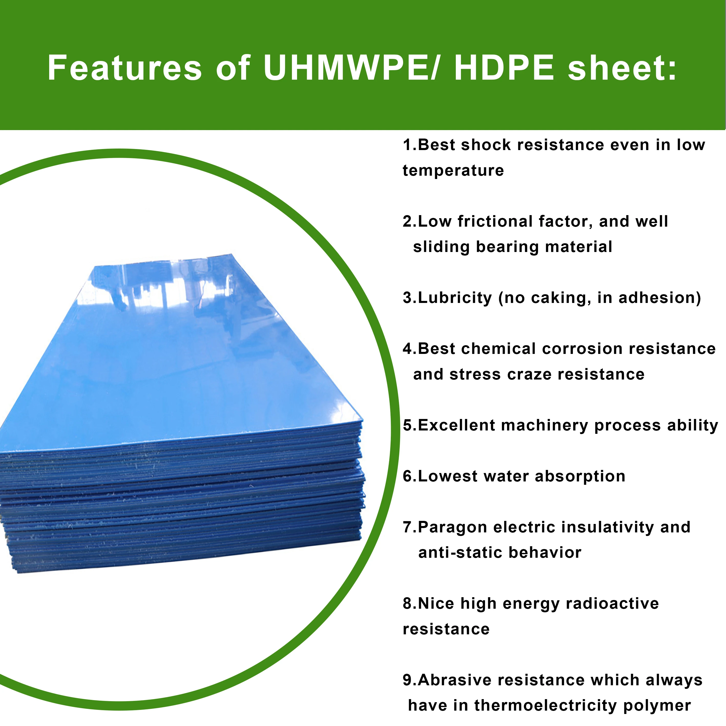 Cheap Hard Plastic Sheet Uhmwpe Plastic Block Polyethylene Sheet/board