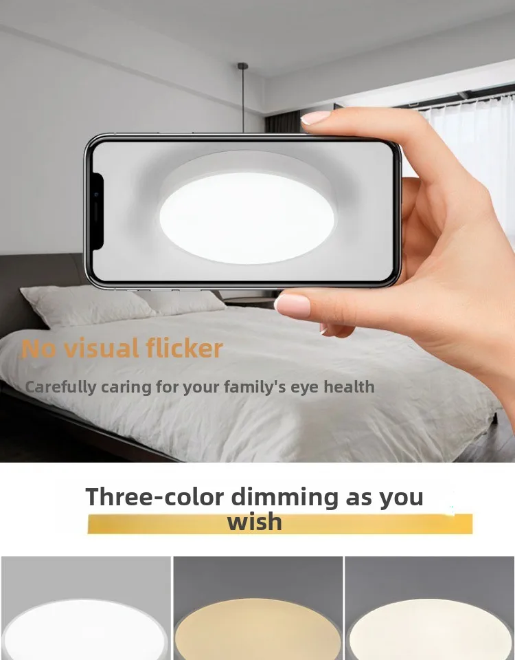 product modern led simple ceiling light iron base 4000k ip44 for living dining room balcony corridor home office decoration zhongshan-5
