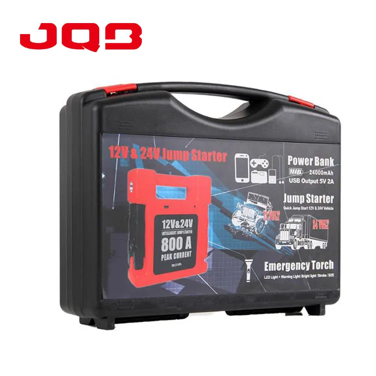 24v Truck Battery Booster Pack 12v 24v Vehicle Jump Start Portable