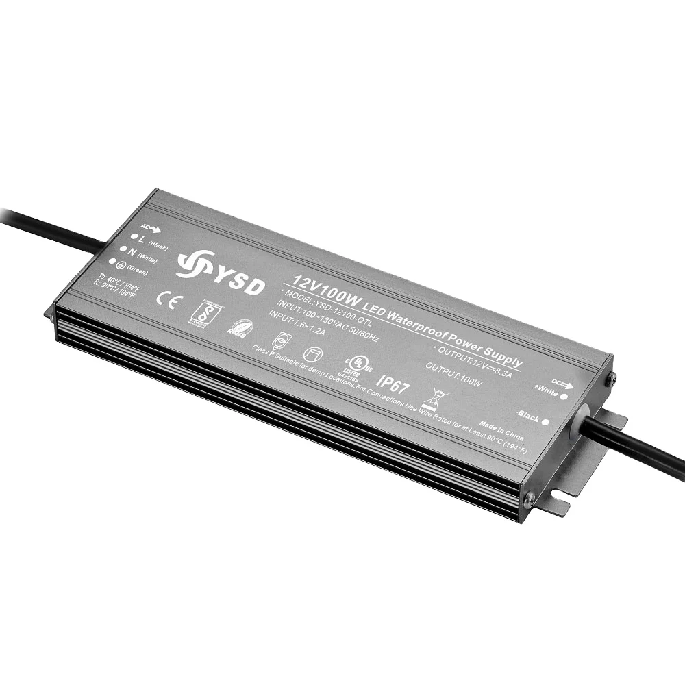 Ysd Power 24v 100w 4a Constant Voltage Waterproof Ip67 Led Power Supply