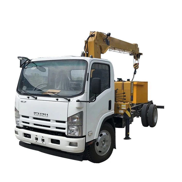 Isuzu Elf 700p 5t Crane Truck 360 Degree Slew Angle Straight Arm Crane