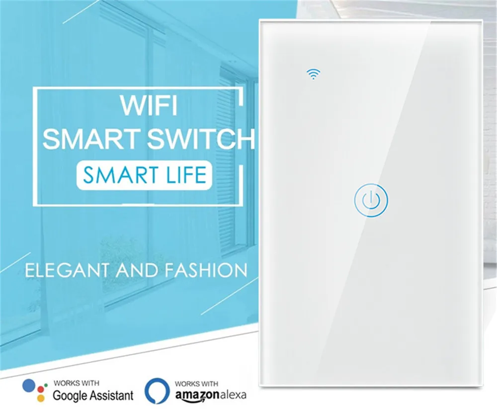 1GANG US Zigbee Switch/Smart Wireless Light Switch Zigbee Touch Switch Compatible with Alexa/GoogleHome/IFTTT - ANKUX.COM