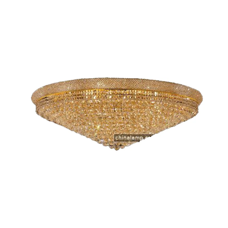 Luxurious Chandelier Golden Crystal Ceiling Lamp