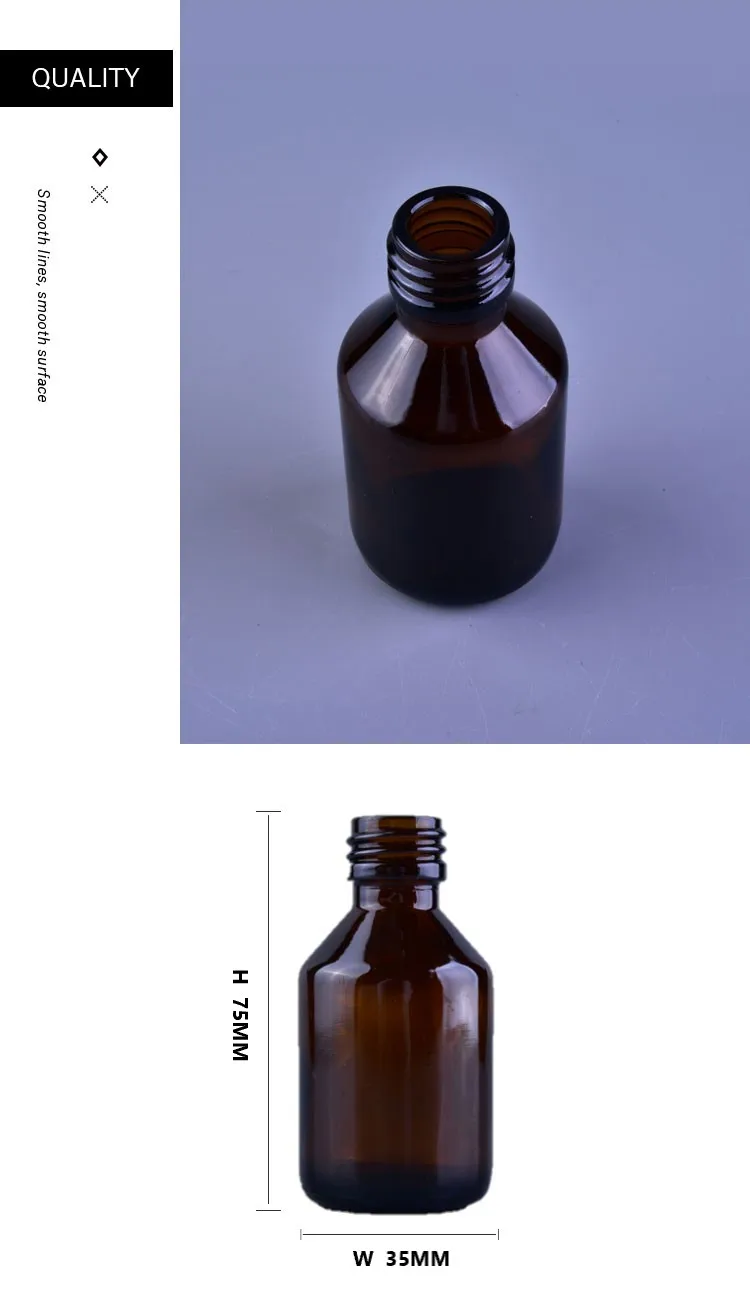 oils glass bottle