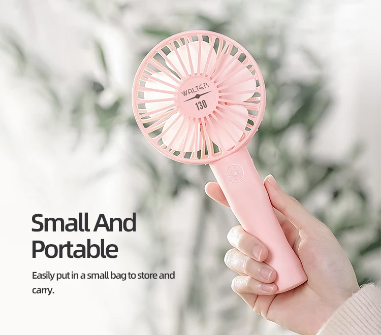 Newest design usb rechargeable electric portable mini fan handheld