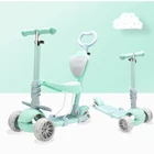 新モデル 3 で 1 多機能子供スクーター/ce キッズスクーターシート/卸売 3 ホイールスクーターと子供のための led ライト