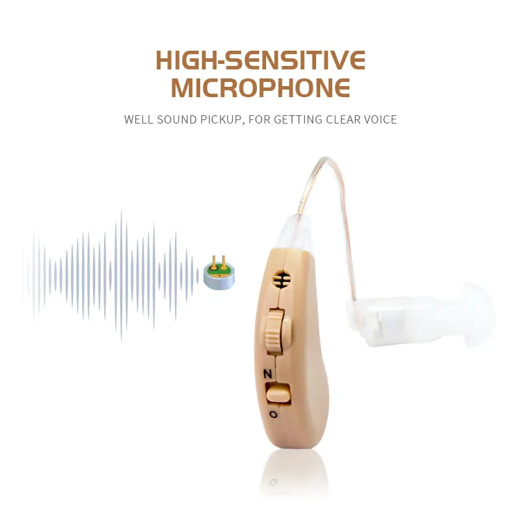 Rechargeable  Portable BTE hearing AIDS For Elder manufacture