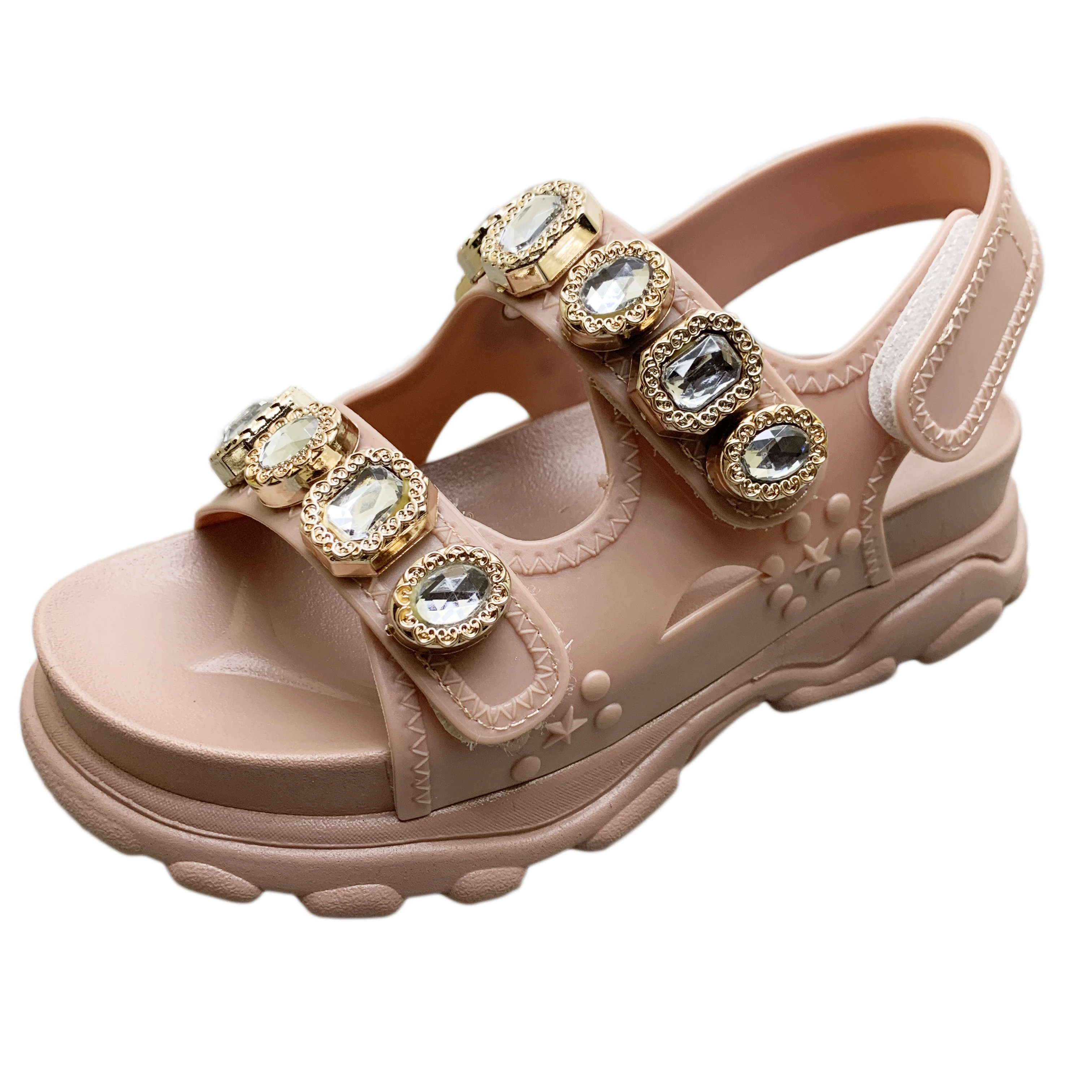 gold diamond sandals