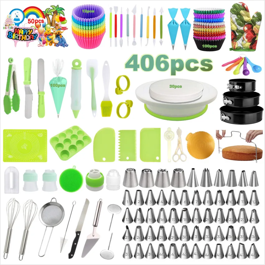 Complete Cake Baking Set Bakery Tools For Beginner Adults Baking Sheets