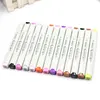 Dual Tip Art Marker Fine and Chisel Tip Permanent Artist Drawing Marker with Black Carrying Case