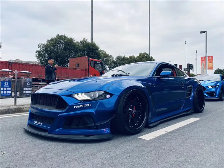 Body Kit For Ford Mustang In Robot Style Wide Flare Fenders Front Lip Rear Diffuser Front Spoiler And Side Skirts Auto Parts Buy For Ford Mustang Body Kit Wide Flare Product On Alibaba Com