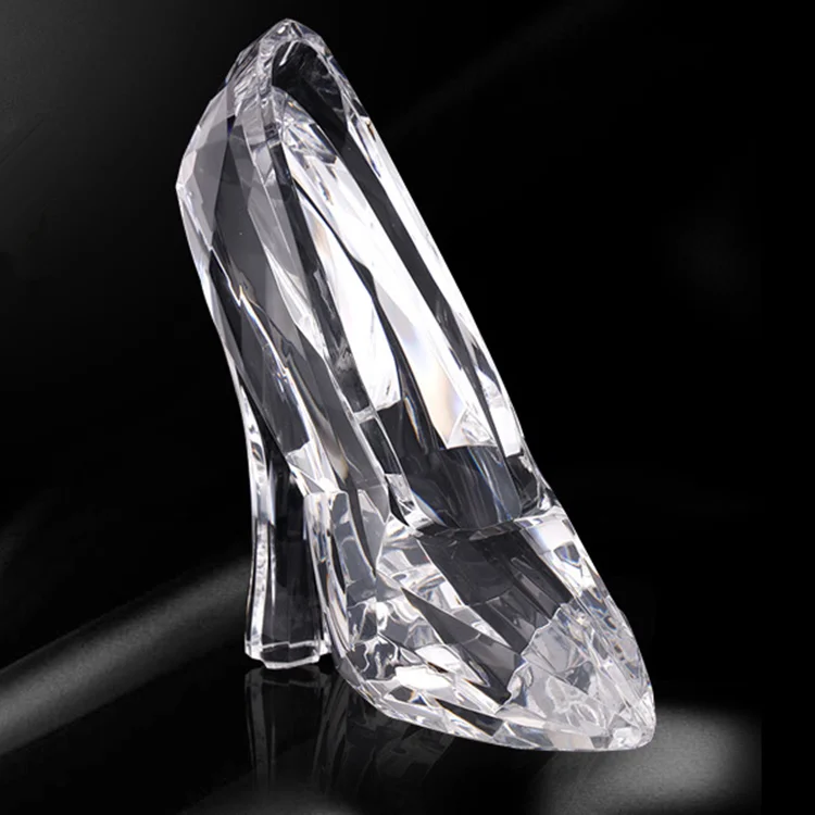 Crystal Shoes Figurines Gifts Cinderella Crystal Shoes Heel Cinderella