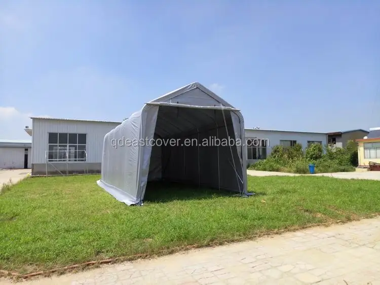 14'wx33'lx14'h Pvc Tarp Temporary Storage Plastic Carport Rv Shelter