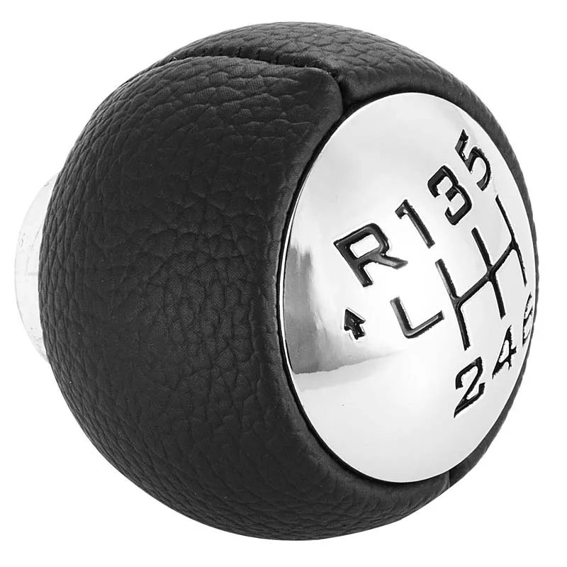 6 Speed Leather Shift Knob Shifter Knob For Peugeot 307 308 3008 407