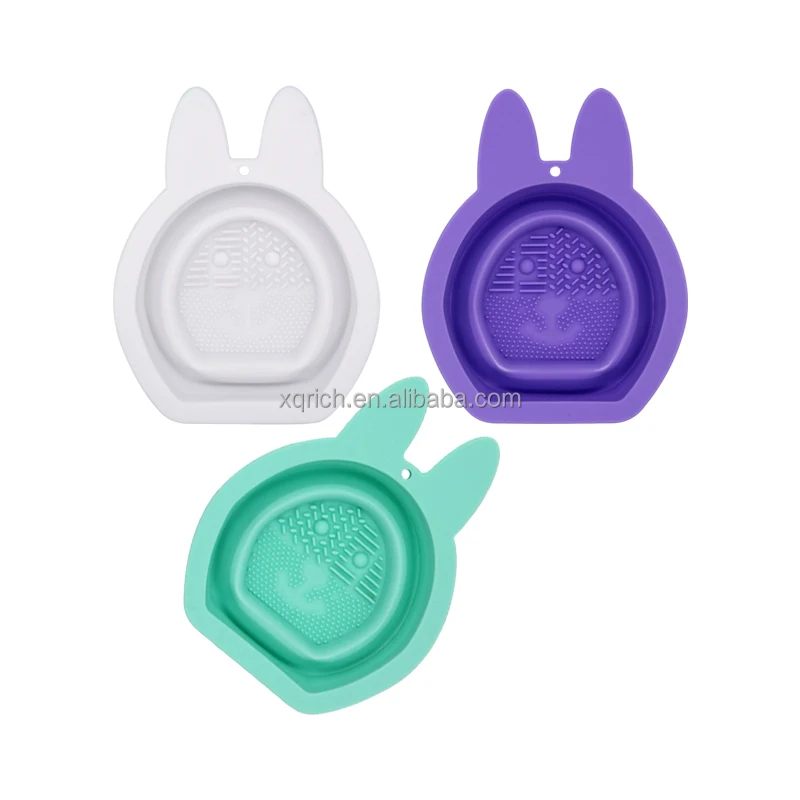 Silicone Foldable Beauty Home Care Makeup Cleaning Bowl Silicone