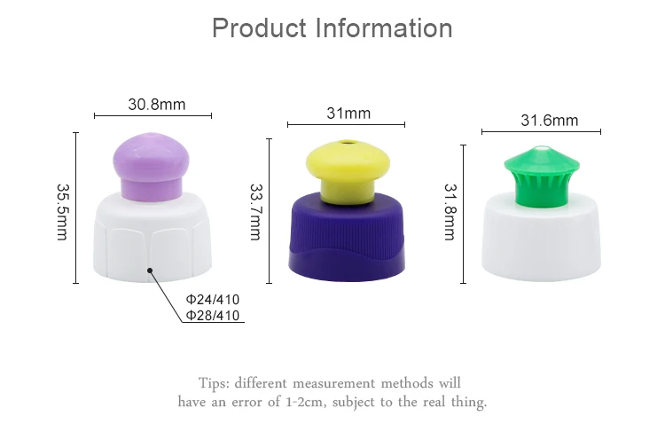 Closures Dish Wash Cap Push Pull Caps for Bottle 28/410 Color Plastic Flip Top Cap Round 24/410 28/410 Customized Non Spill JAZZ