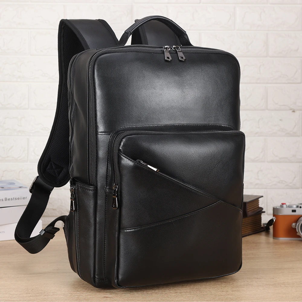 Full Grain Cattle Leather Backpack | 14L Fits 13.3\