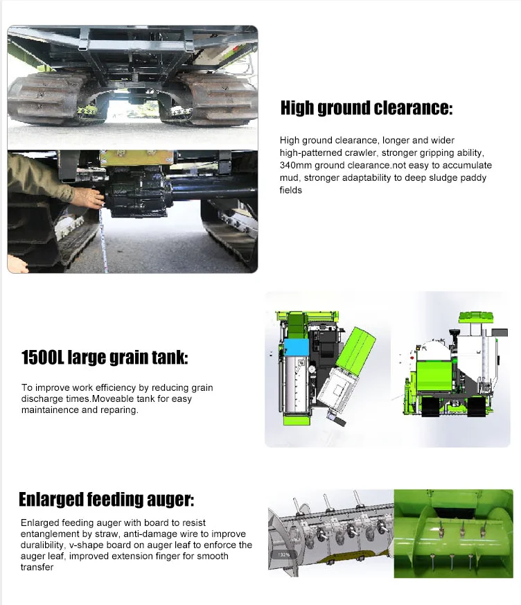 2021 Wubota agriculture machinery equipment for harvesting machine