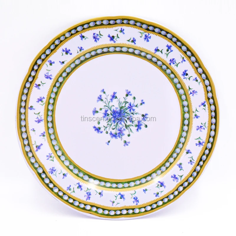 Round Metal Tin Tray For Decoration Buy Metal Tray,Tin Tray,Decorative Tin Tray Product on