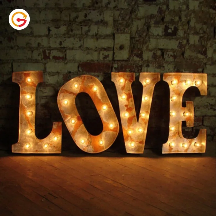 JAGUARSIGN Manufacturer Custom Wedding Decor Light Up Letters Love LED Marquee Letter Signs Mr and Mrs