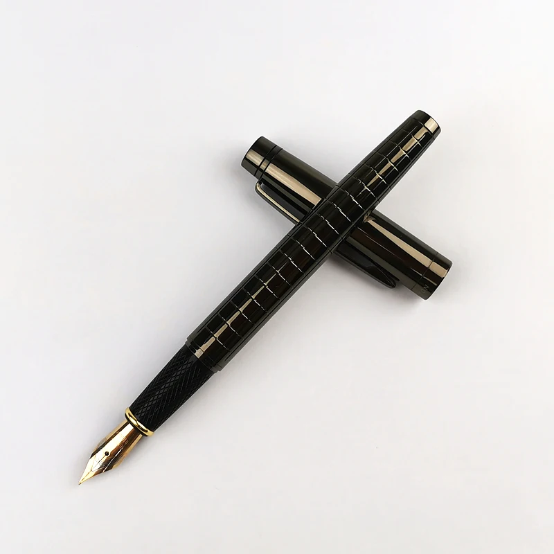 豪华金属钢笔与自定义标志书写流畅雕刻钢笔笔尖