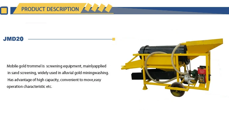 Mobile gold mining equipment mining wash plant small scale gold