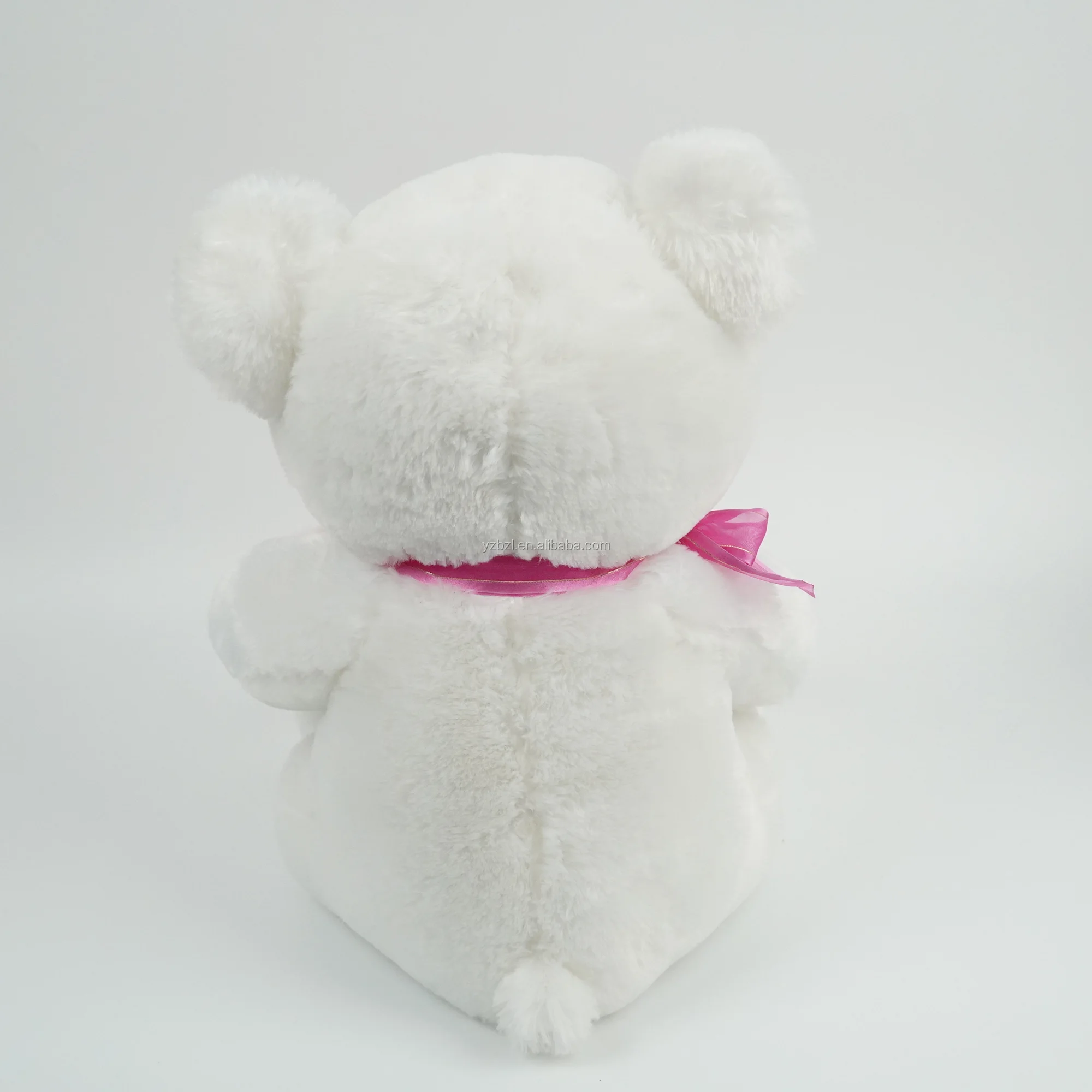 Hot Sale Valentine Lovable White Teddy With Reversible Sequins Heart ...