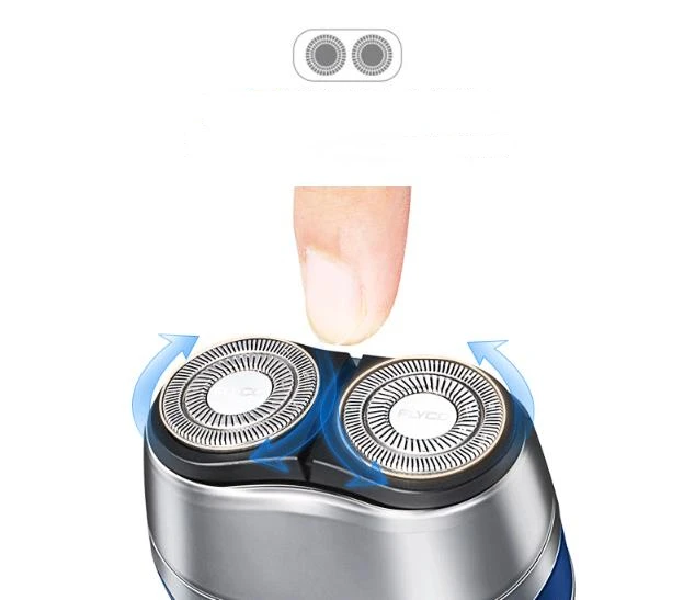 waterproof electric shaver floating 2 head men sha