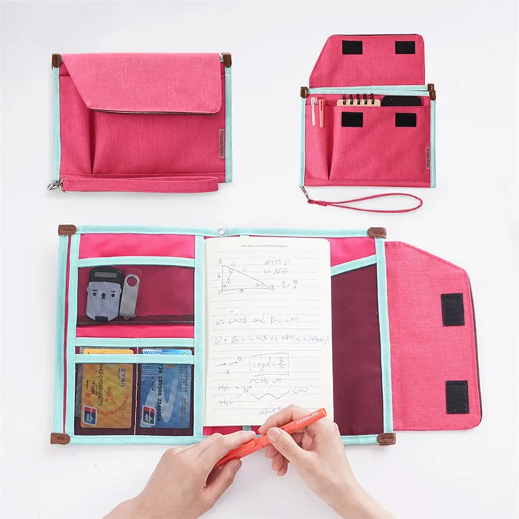 Easy Carrying Stationery Pouch Bag With Multi Pockets For Pencils,Pens