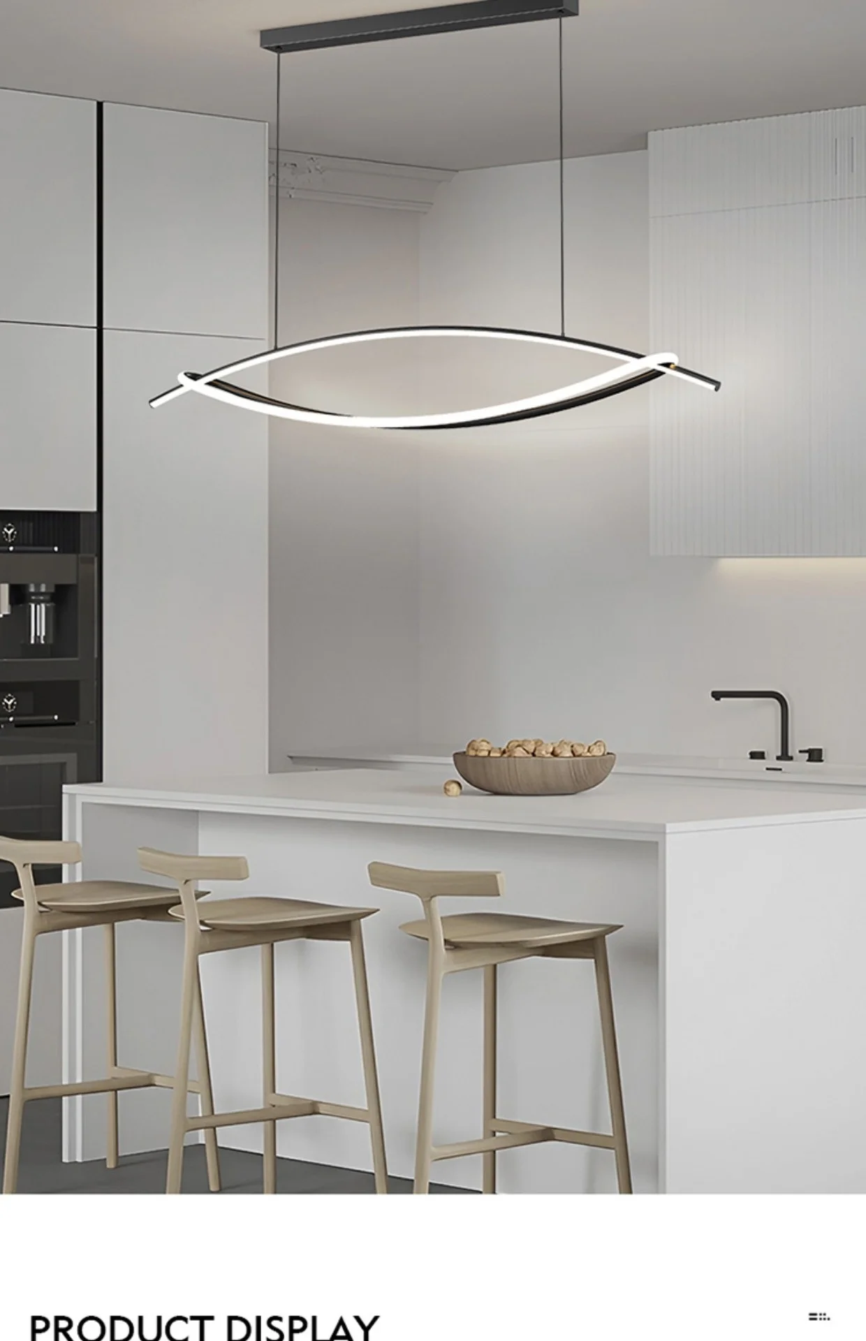 product new trendy personality creative designer bar restaurant nordic minimalist line dining room office 220v led pendant light acrylic-12