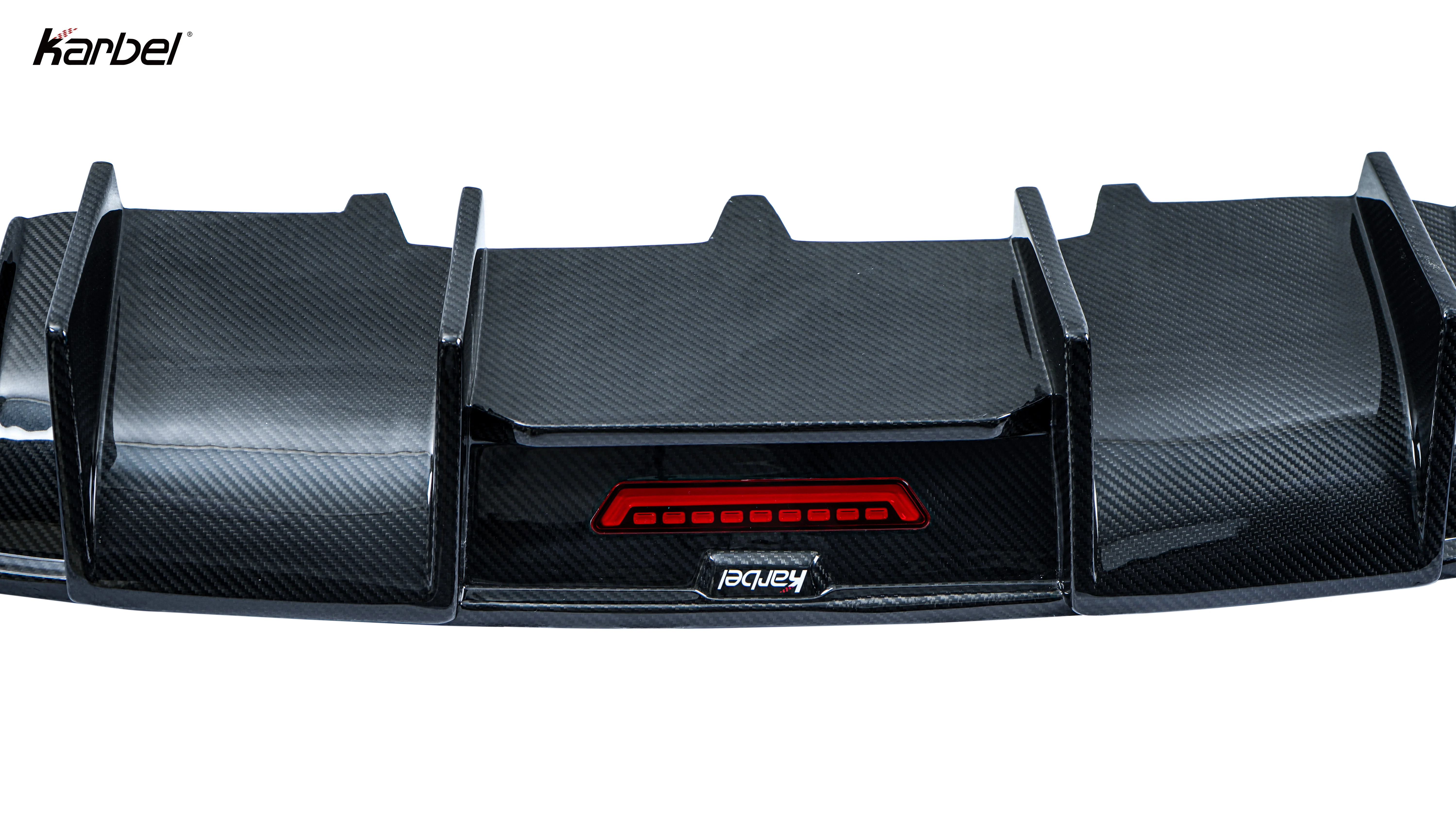 Karbel Diffuser KB Style Dry Carbon Fiber With Led Light Gloss Black ...