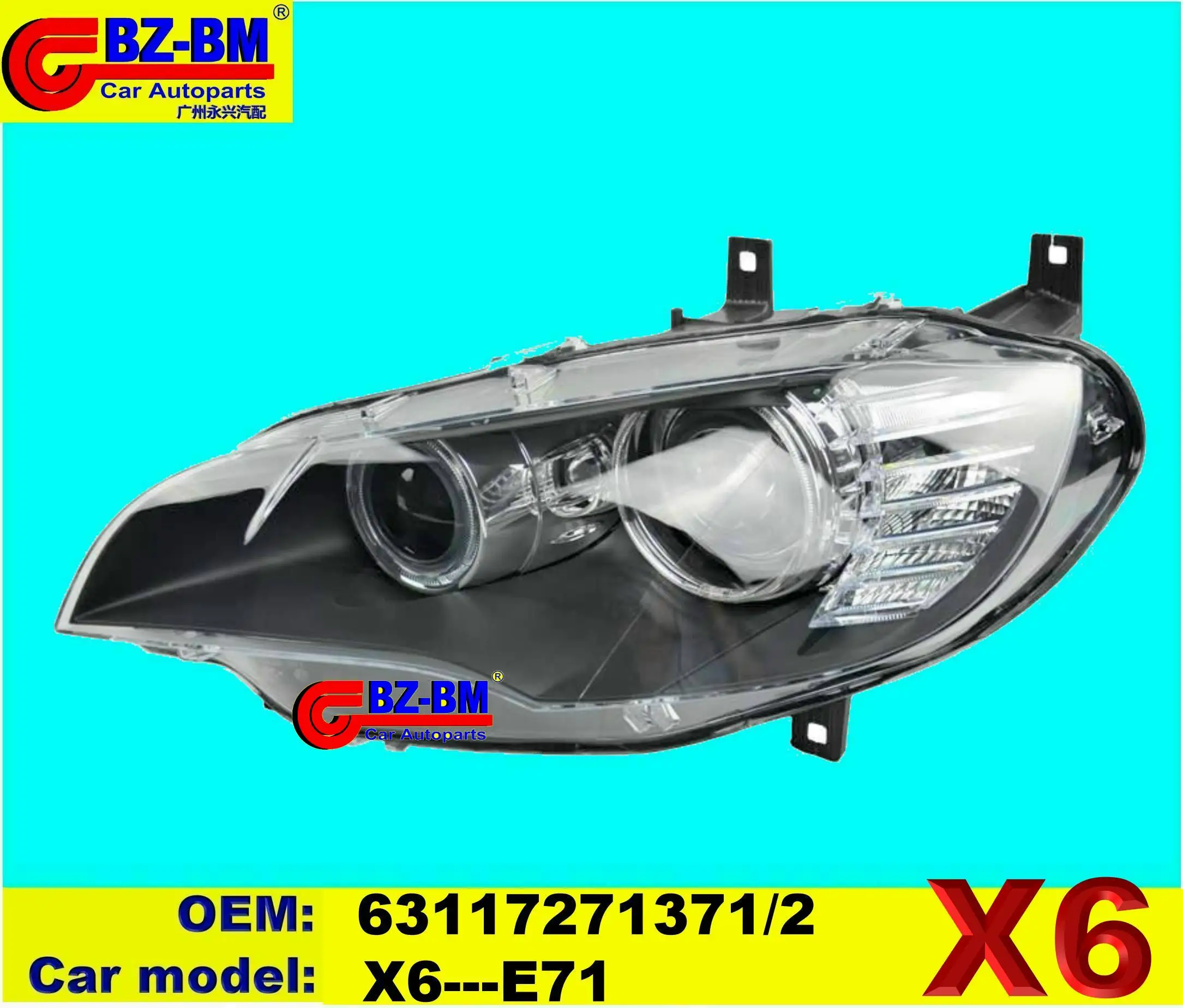 Head Lamp Headlight For Bmw F10 F30 E90 X1 E84 63112993491 63112993492